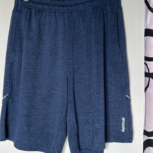 Reebok shorts heather dark blue two pocket size L